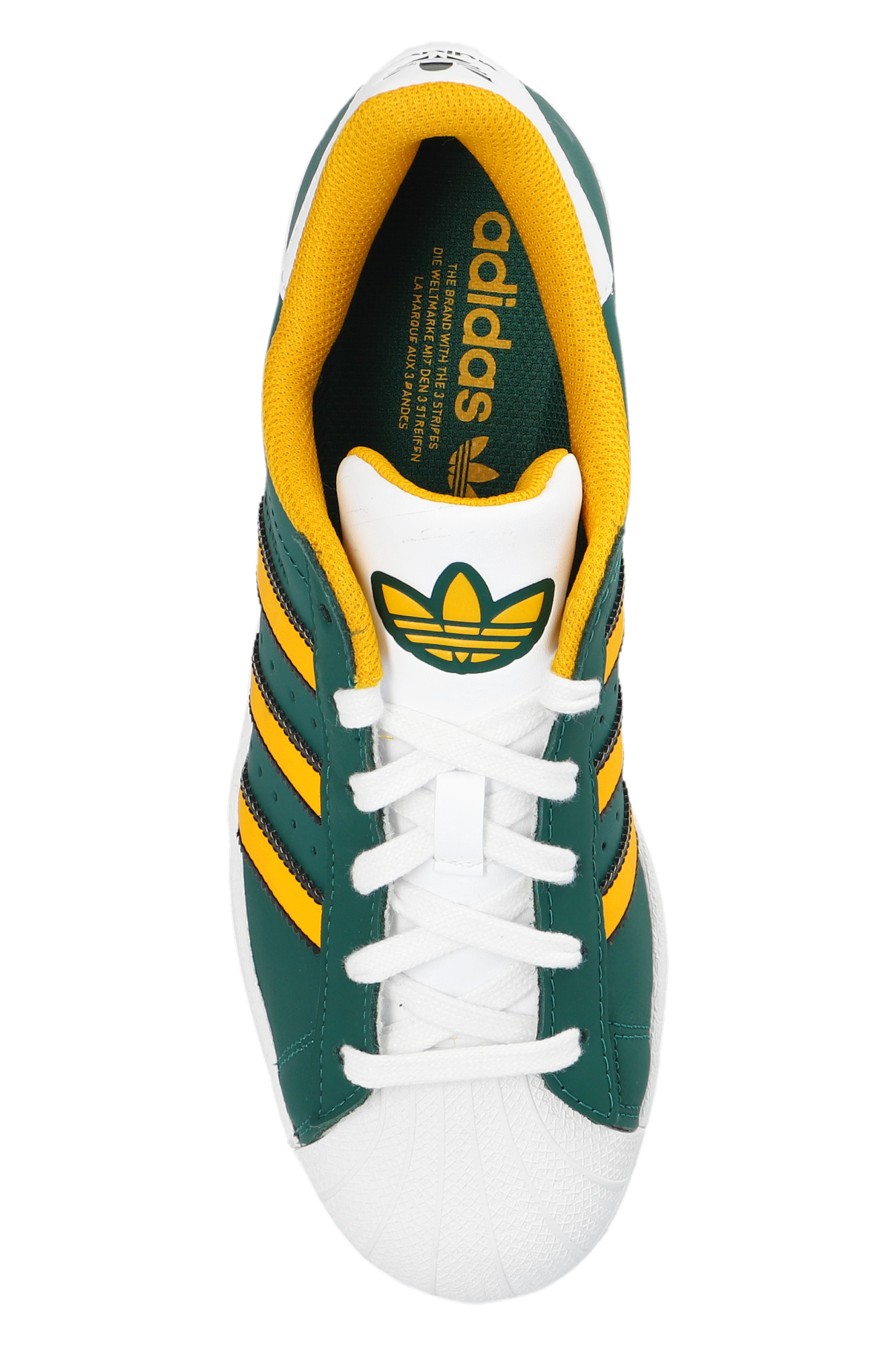 Superstar mens green outlet stripes